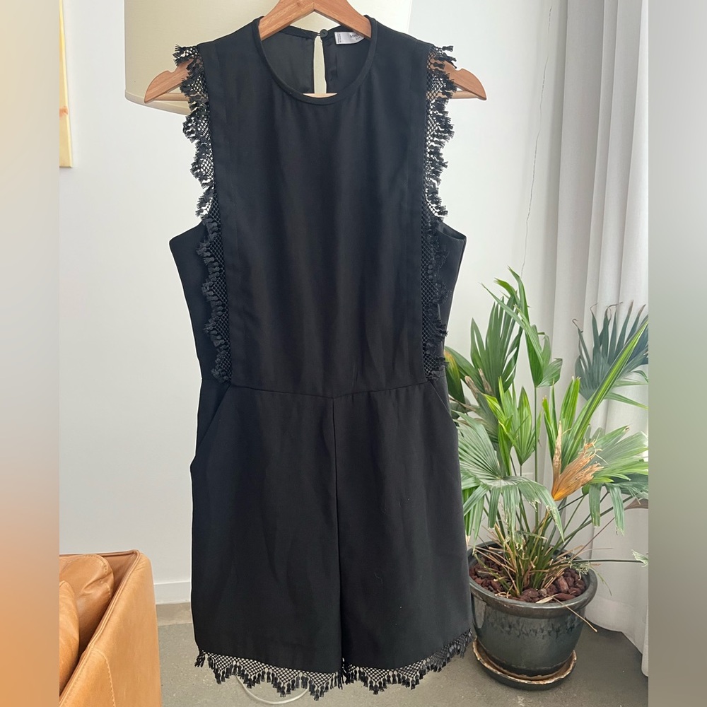 Mango Lace Trim Romper / Playsuit
